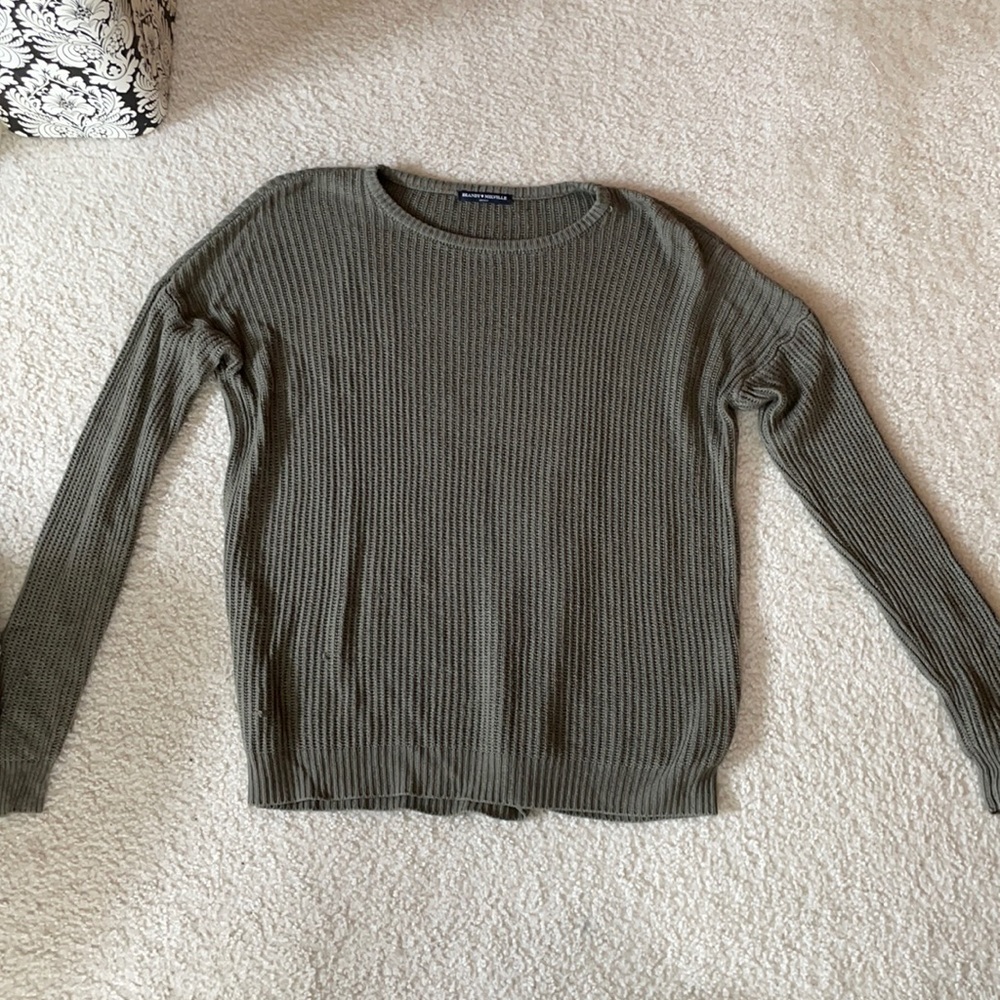 brandy melville green sweater